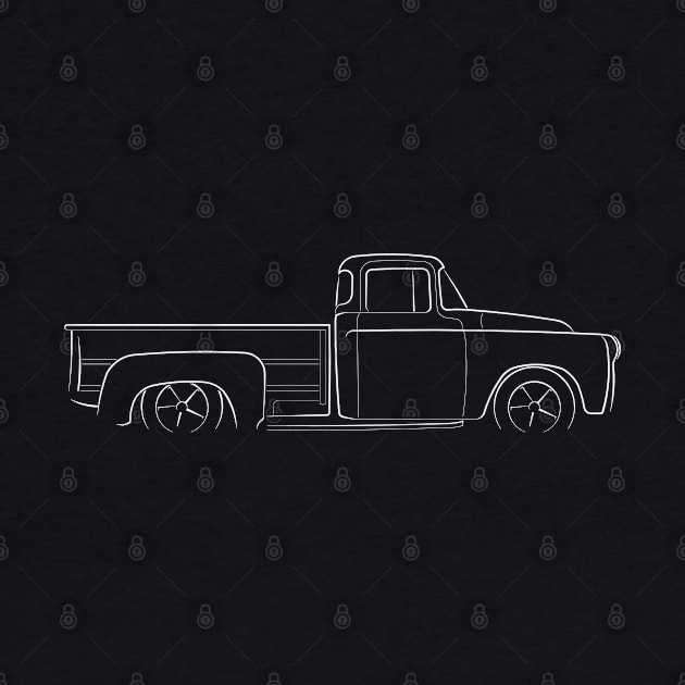 1955 Dodge C Series Pickup - profile stencil, white by mal_photography